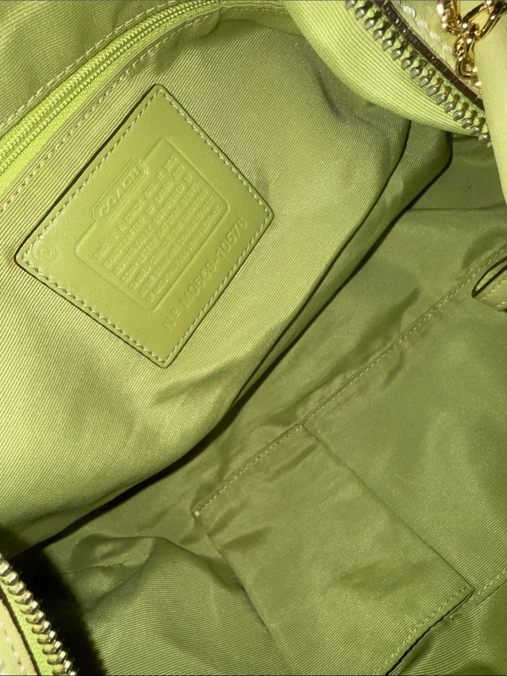 Coach Vintage Soho Light Green Hobo Bag with Lemon Charm - Women's Shoulder Bag